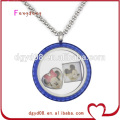 Acrylic blue photo charm floating locket